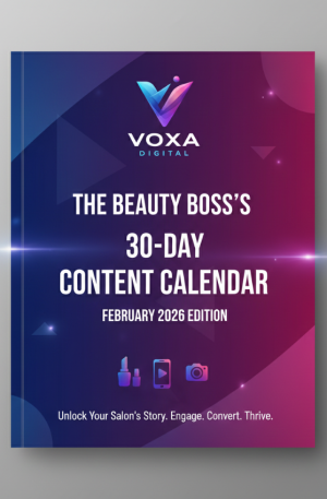 30-Day Social Media Content Calendar for Beauty Businesses February 2026 edition